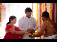 Ramcharan and Upasana Visit Temple